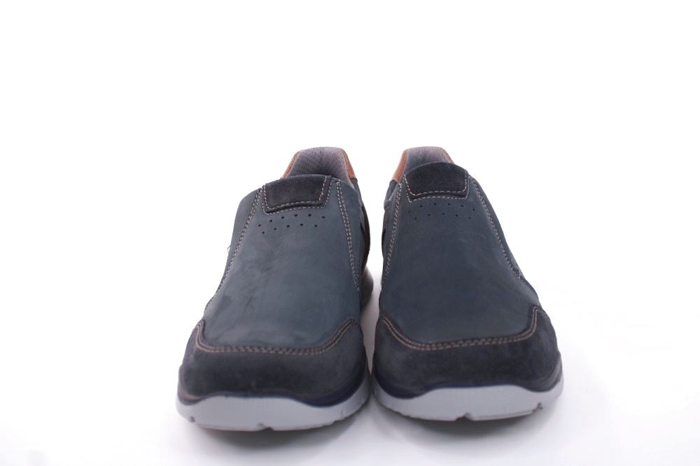 IMAC Herren Slipper Veloursleder blau S12 152421 44 | blu cognac | 
