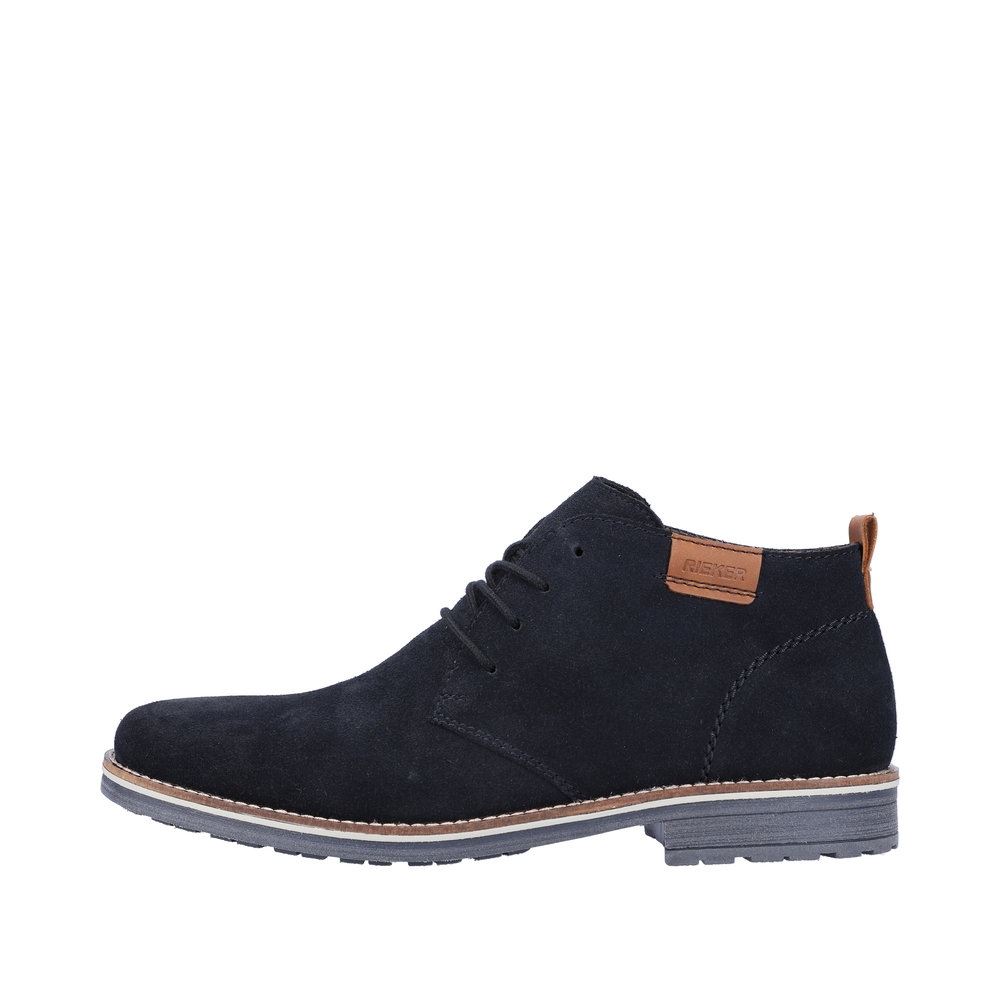 Rieker Antistress Herren Schnürschuh Rauleder blau S23 33206-14 