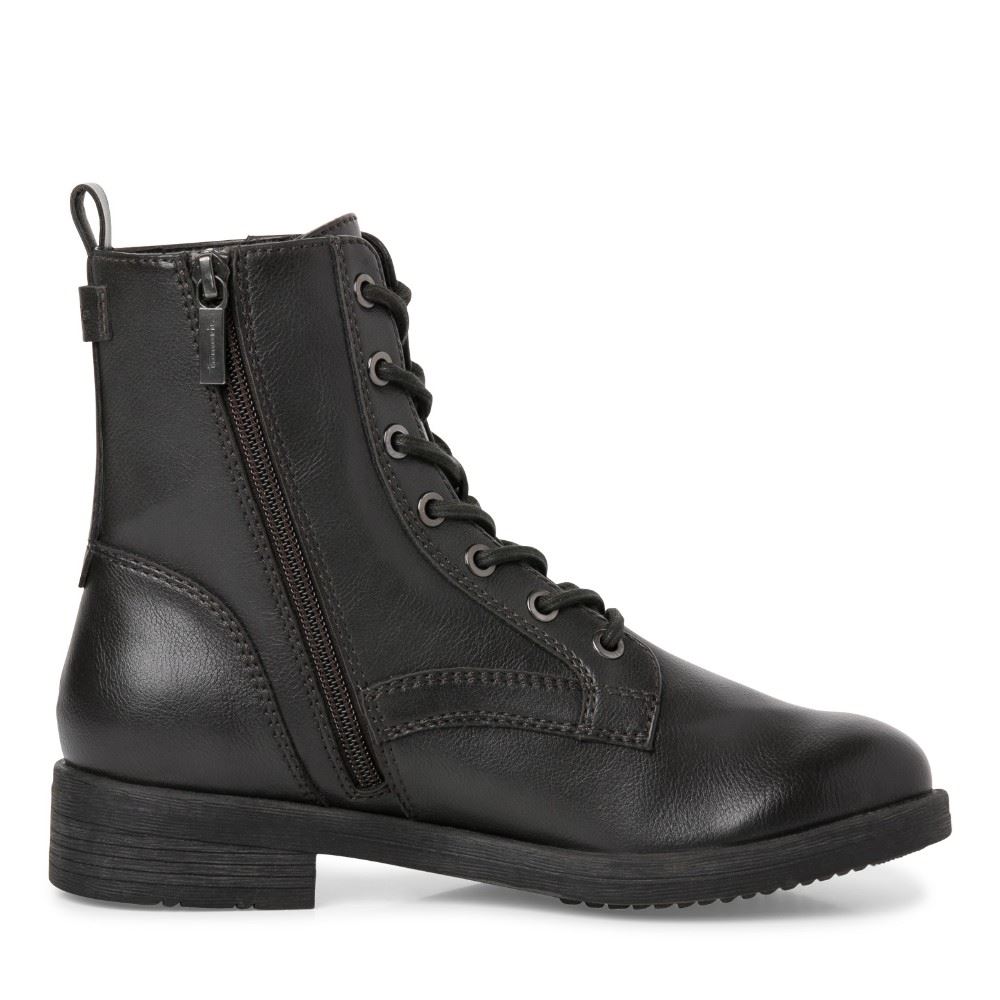 Tamaris Stiefelette Schnürboot TOUCHit Fußbett grau S22  1-1-25107-29 39 | 219 DARK GREY | 
