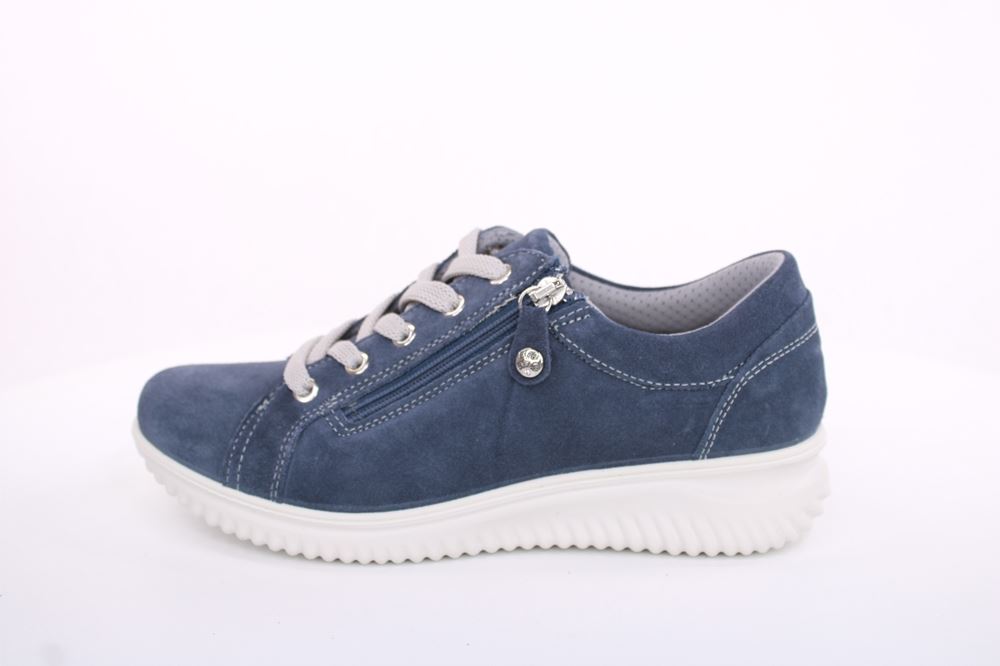 Imac Damen Schnürschuh Leder Wechselfußbett blau S13 355820 