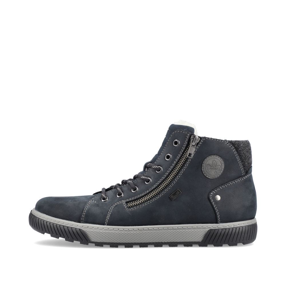 Rieker Antistress Herren Schnürboot TEX- Membran blau S21 38920-14 45 | pazifik/rauch/g | G