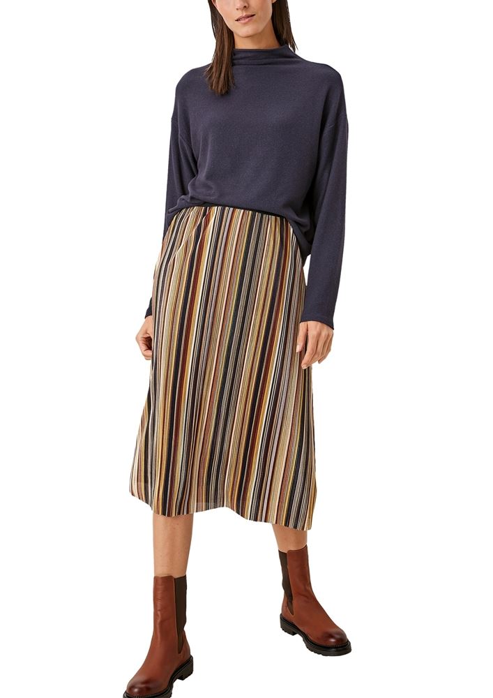 s.Oliver Langarmshirt Turtelneck blau S21 2107156 