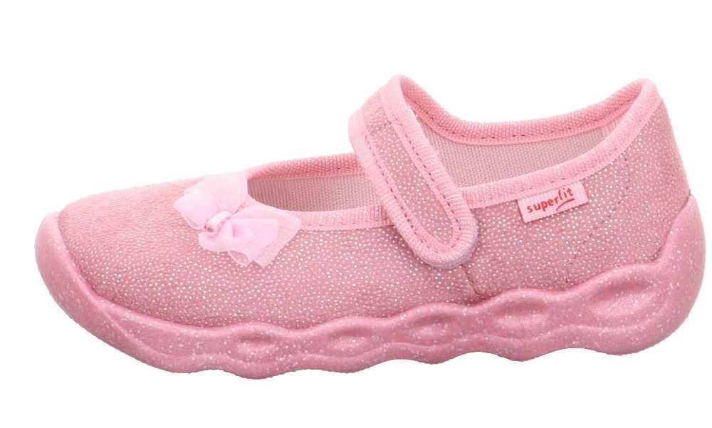 superfit BUBBLE Rosa Hausschuh mit Klettverschluss 1-006271-5500 