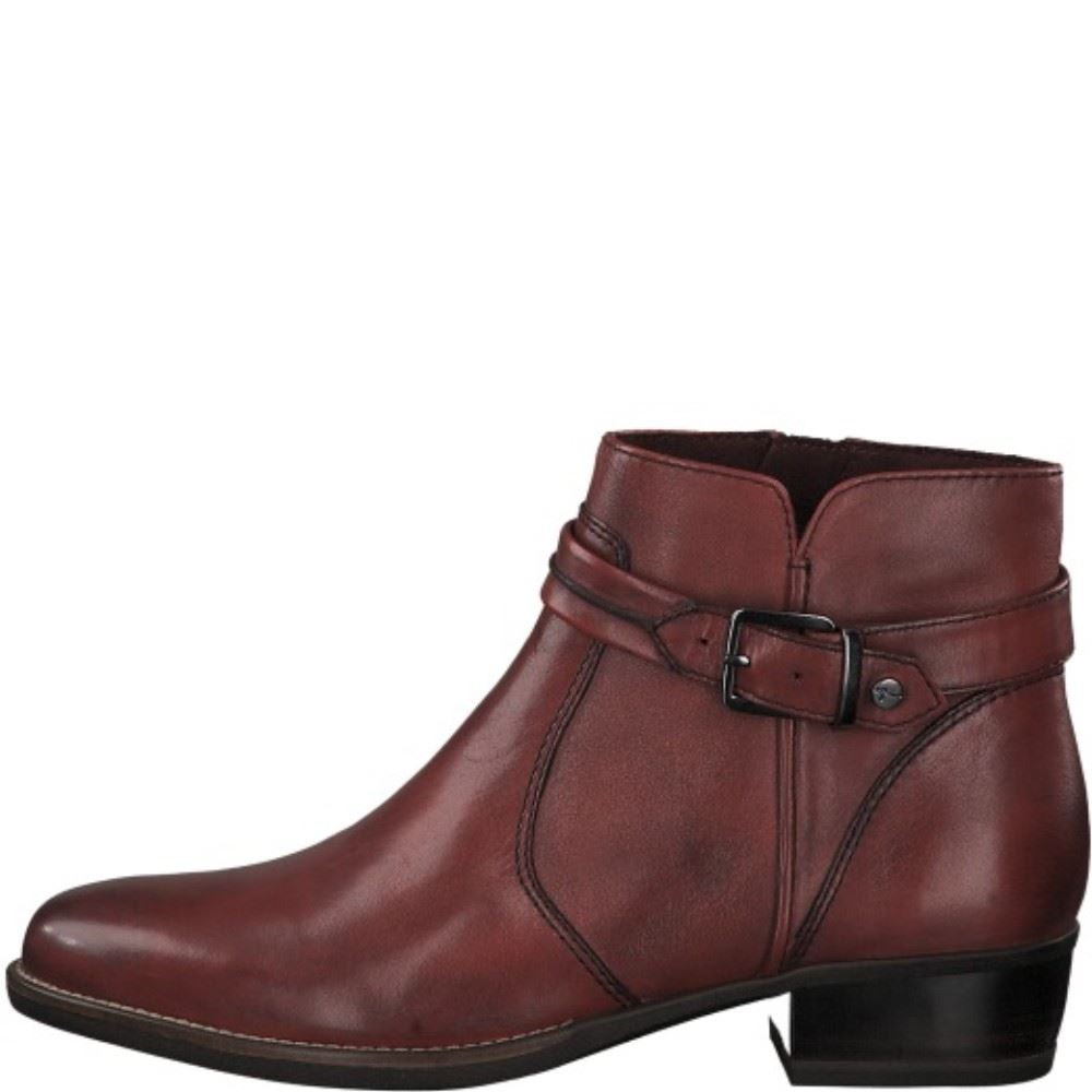 Tamaris Lederstiefelette 1-1-25364-23 38 | 536 SANGRIA | 