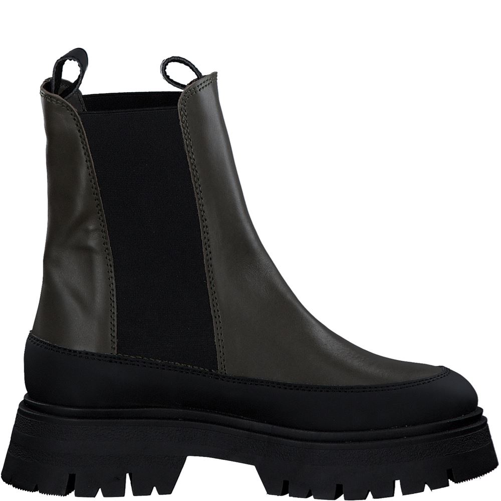 Tamaris Chelsea- Boots Stiefelette TOUCHit- Fußbett grün S22 1-1-25461-29 