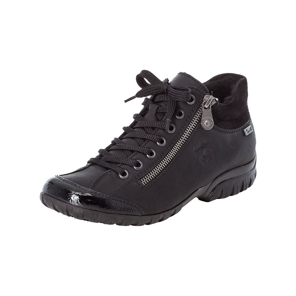 Rieker Schnürschuh TEX-Membran Reißverschluss schwarz L4613 