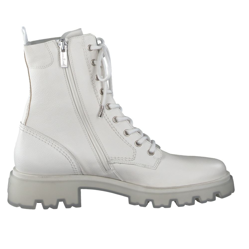 Paul Green Boots Schnürstiefel ivory Leder S22  9001-052 8 | ivory | 