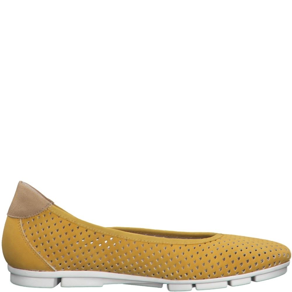s.Oliver Klassischer Ballerina gelb 5-5-22100-24 38 | 601 SAFFRON | 