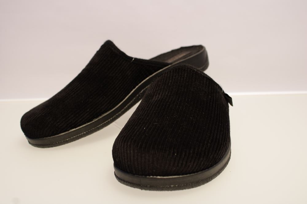 Cosmos Cordes Hausschuh Hauspantolette Flo 42 | black | 