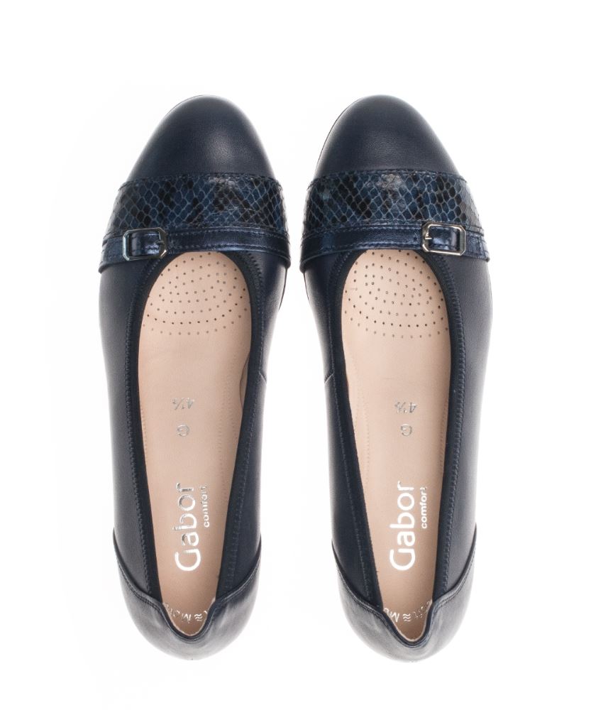 Gabor Pumps rund blau 42.203.66 