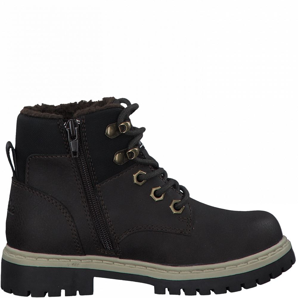 s.Oliver Schnürboots braun Tex - Membran Reißverschluss S21 5-5-46101-27 