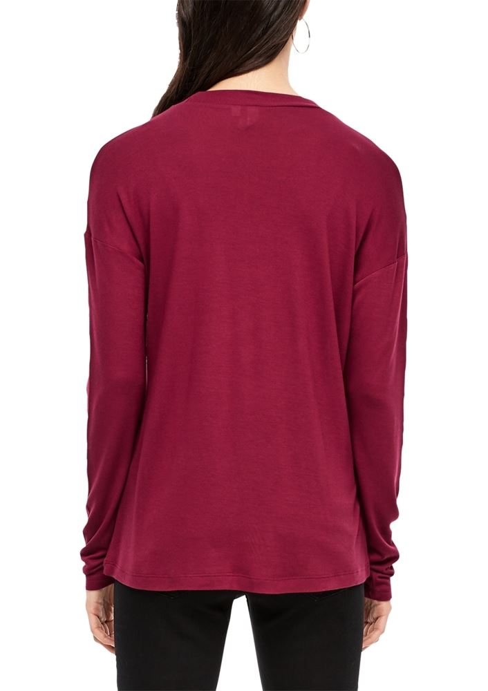 QS designed by Langarmshirt 2005321 XXL | 3930 cabernet | 