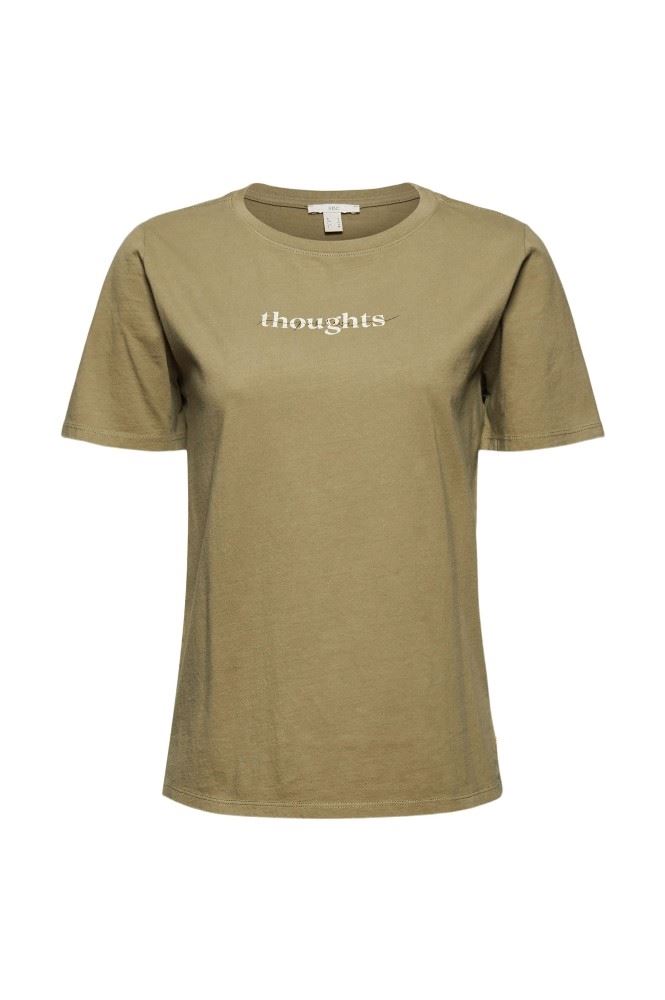 EDC T- Shirt mit Print 041CC1K324 