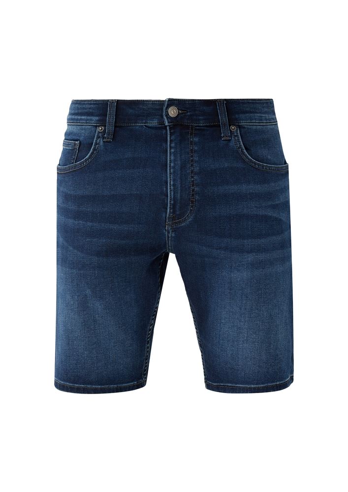 QS designed by Herren Denimshorts mit Waschung S13 2127790 