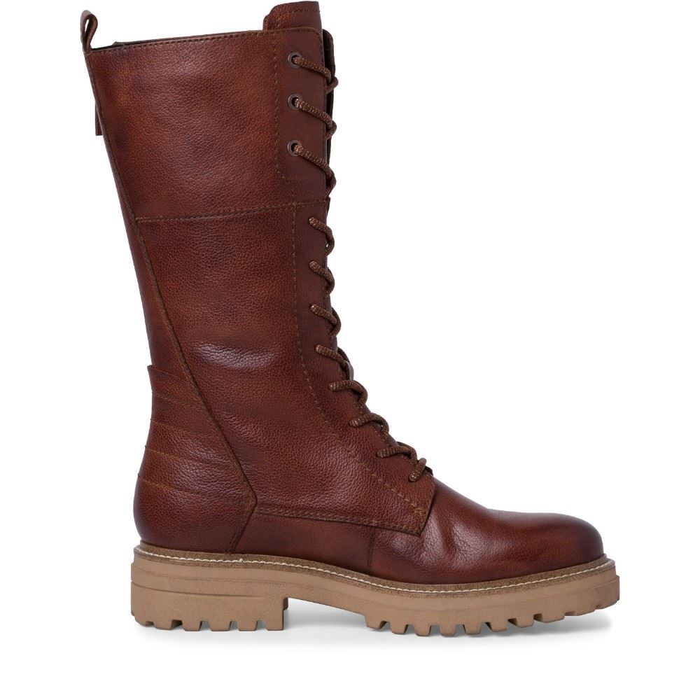 Tamaris Stiefel Schnürstiefel TOUCHit Fußbett braun S22 1-1-25249-29 41 | 305 COGNAC | 