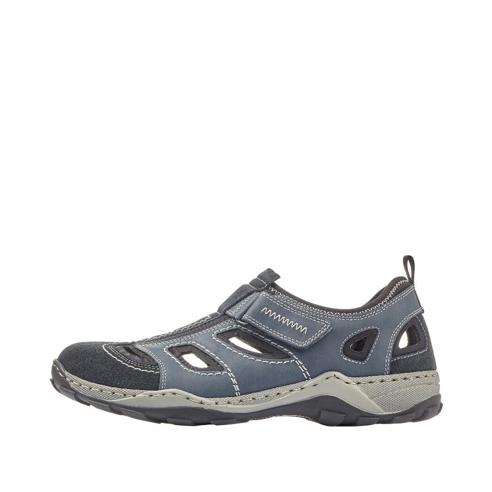 Rieker Antistress Herren Slipper Sneaker blau S12 08075-14 45 | pazifik/denim/s | G
