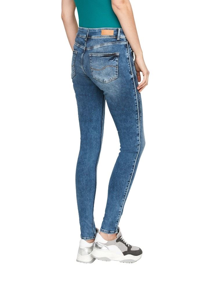 QS designed by Skinny Fit Stretchjeans mit Paspel 2057654 