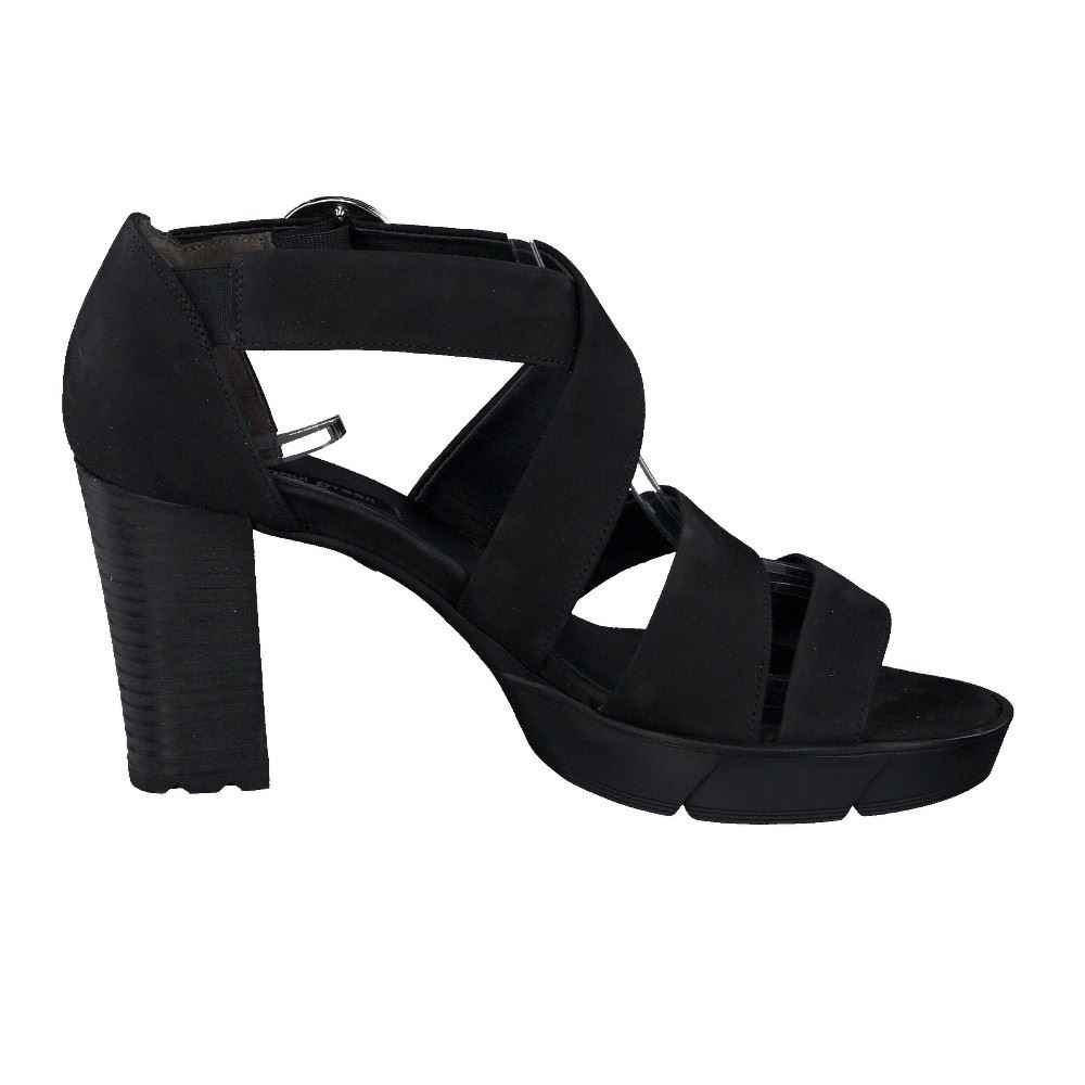 PAUL GREEN Sandalette Leder Schwarz 7942-003 