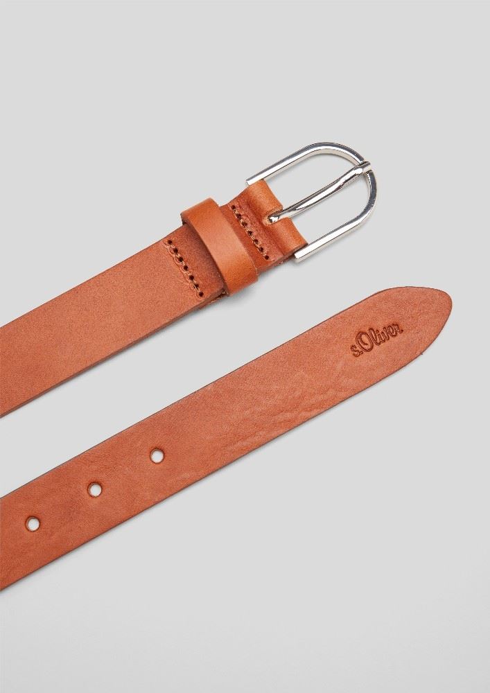 s.Oliver Gürtel Leder 2062242 95 | 8755 brown | 