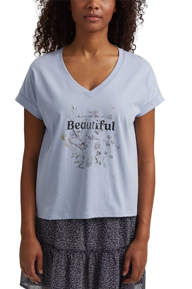 EDC T - Shirt Print 031CC1K301 M | C445 LIGHT BLUE | 
