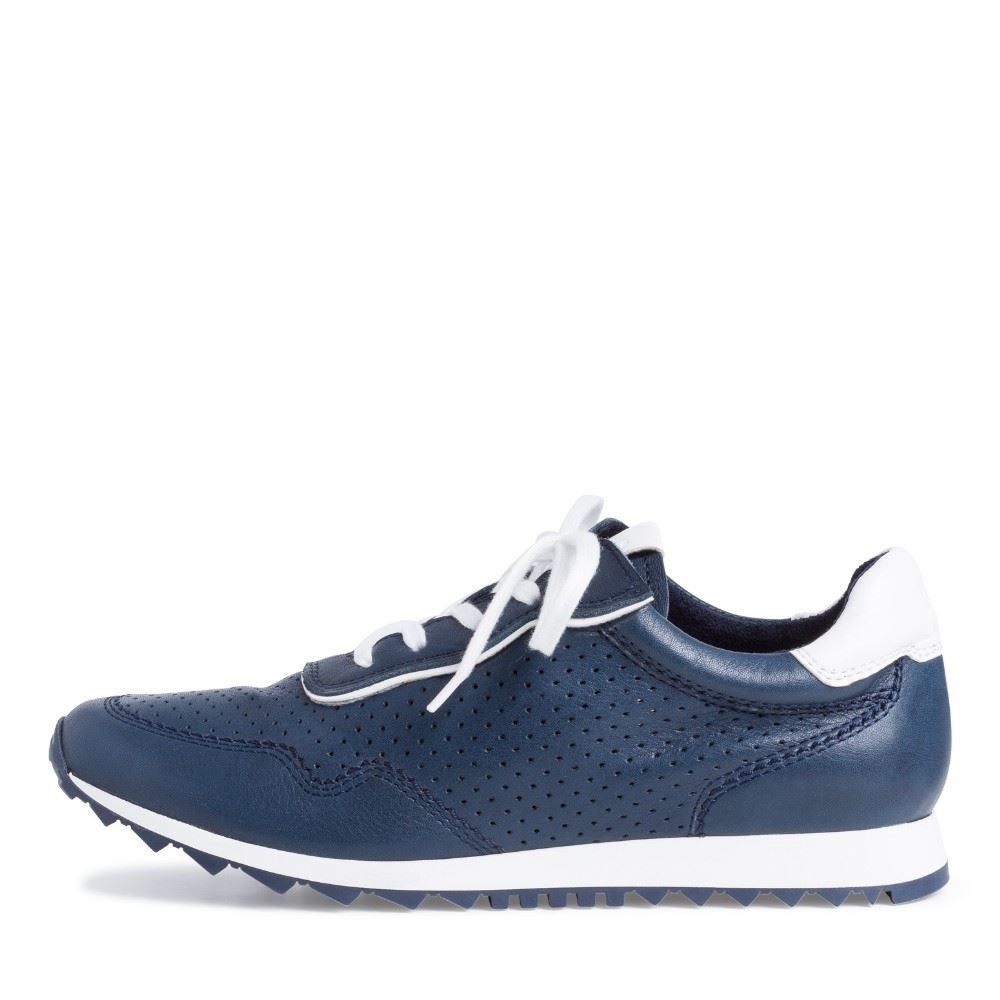 Tamaris Schnürer Sneaker Leder navy  1-1-23618-26 37 | 810 NAVY/WHITE | 