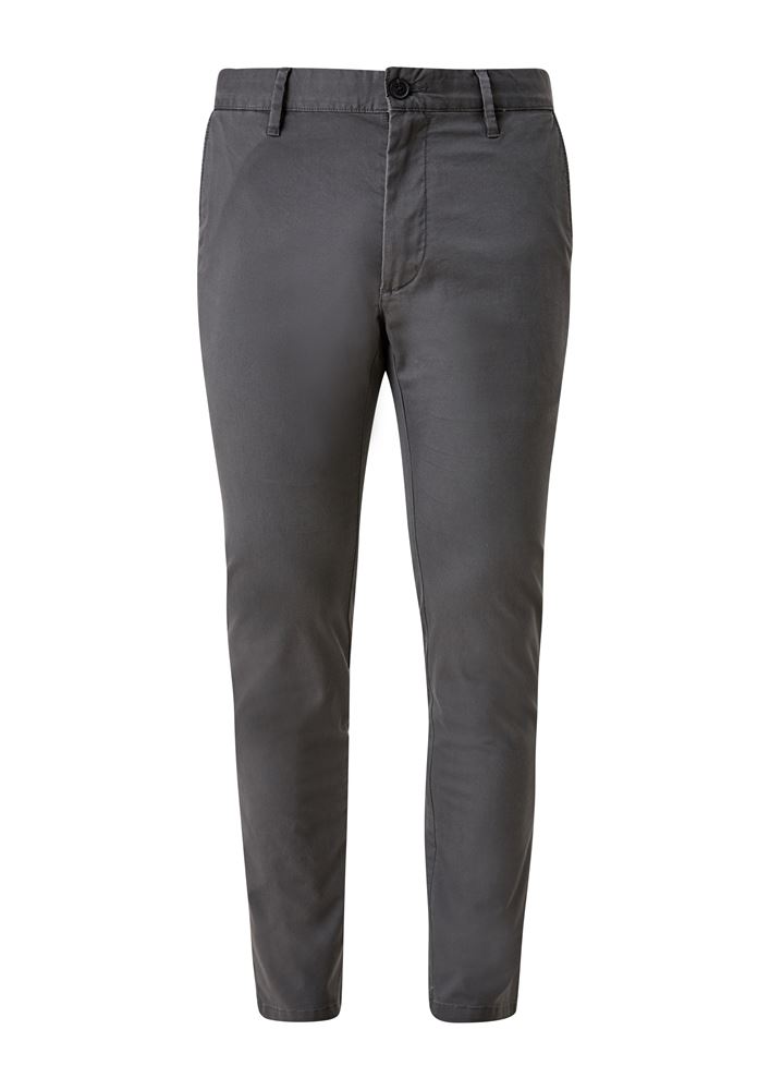 s.Oliver Herren Chino Austin Baumwolltwill Noos  2111625 W29 | 9824 GREY/BLACK | L34