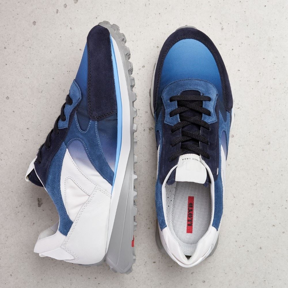 LLOYD Sneaker AMARO Leder weiß-jeans-offwhite 12-027-32 44 | amaro/midnight | 