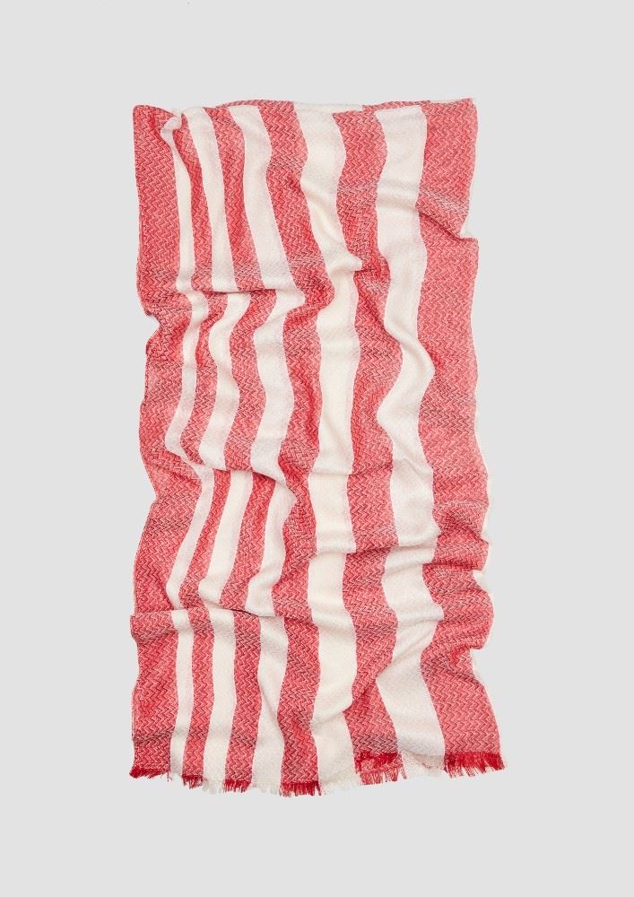 s.Oliver Langschal Fransen gestreift 2064499 OneSize | 31G1 red stripe | 