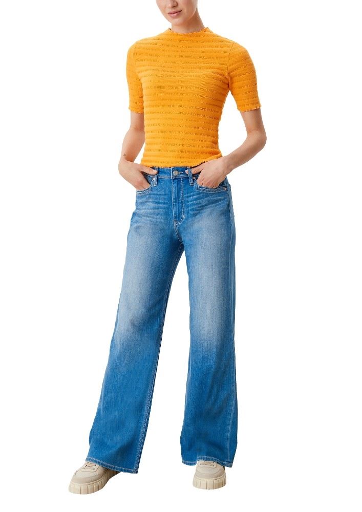 s.Oliver Jeans Suri Wide Leg High Rise blau S12 2114783 