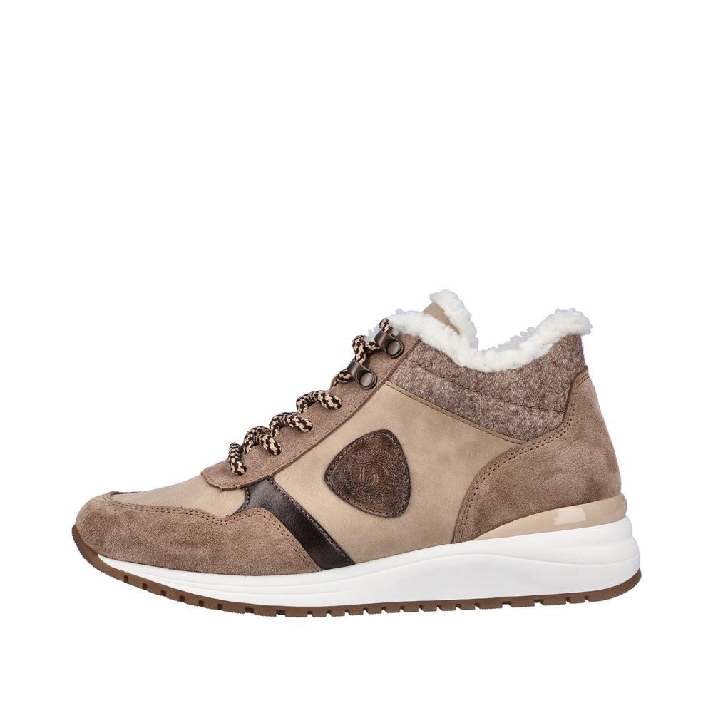 Remonte Damen Sneaker High Schnürschuh Wechselfußbett Warmfutter braun S22 R3772-60 