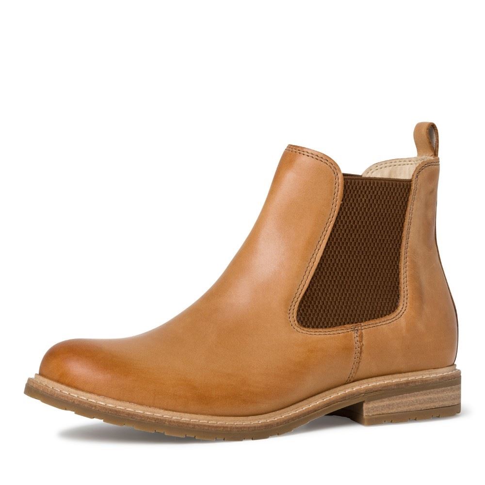 Tamaris Chelsea Boot camel 1-1-25056-27 42 | 312 CAMEL LEATH | 