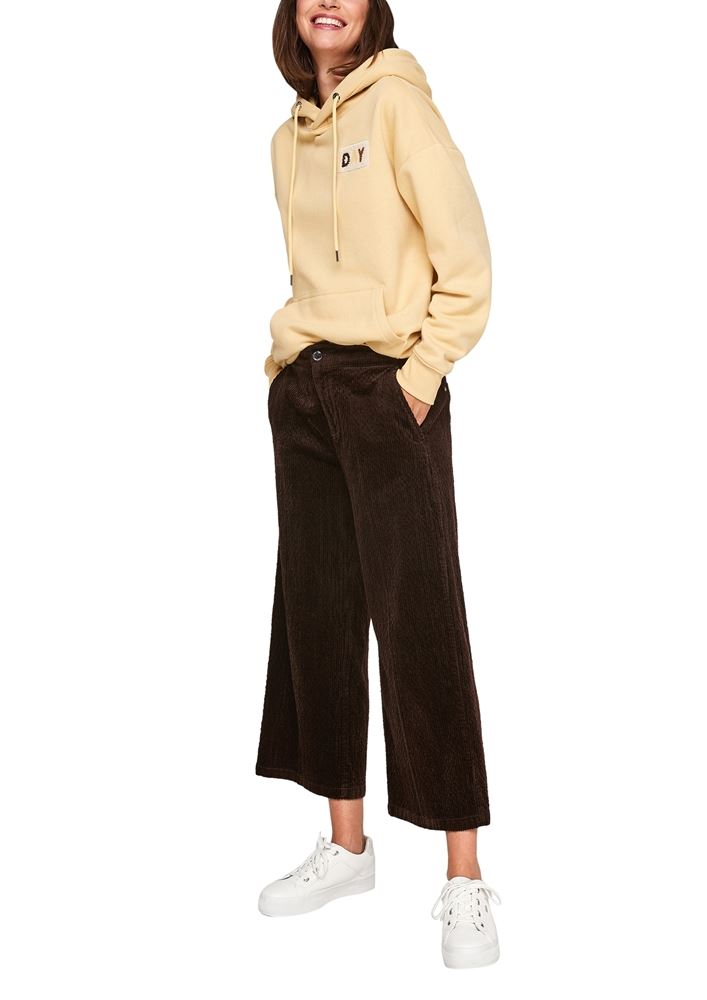 s.Oliver Hose Culotte Cord Regular Fit dunkelbraun  S21 2106235 34 | 8885 dark choco | 