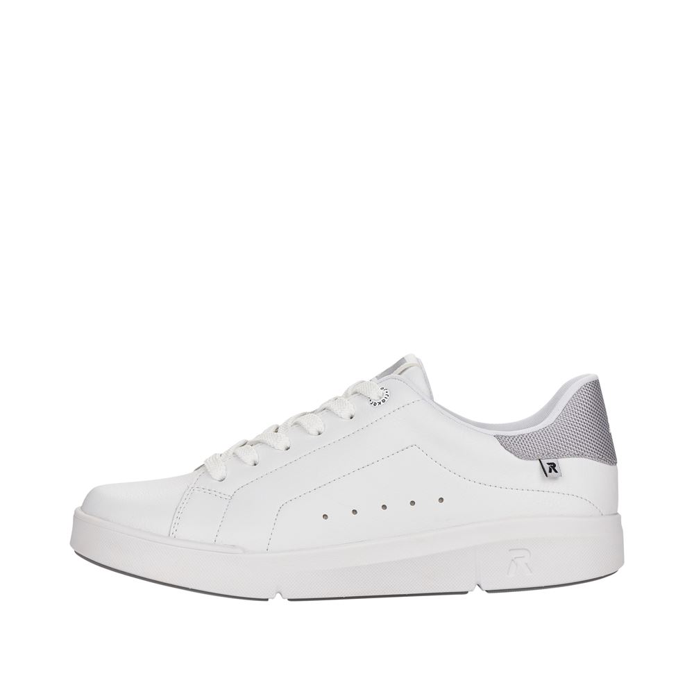 Rieker R- Evolution Sneaker Halbschuh Leder weiß S12 41902-80 36 | weiss/cement/we | F
