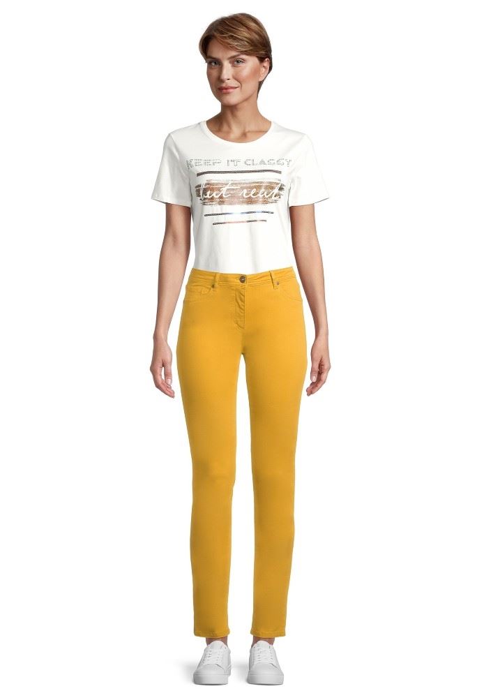 Betty Barclay Hose Slim Fit gelb 64642711 34 | 7256 Autumn Gol | 