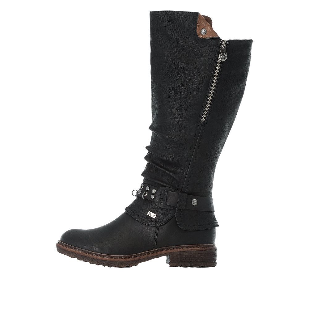 Rieker Antistress Stiefel Tex- Membran Varioschaft schwarz S21  94789-00 37 | schwarz/schwarz | F