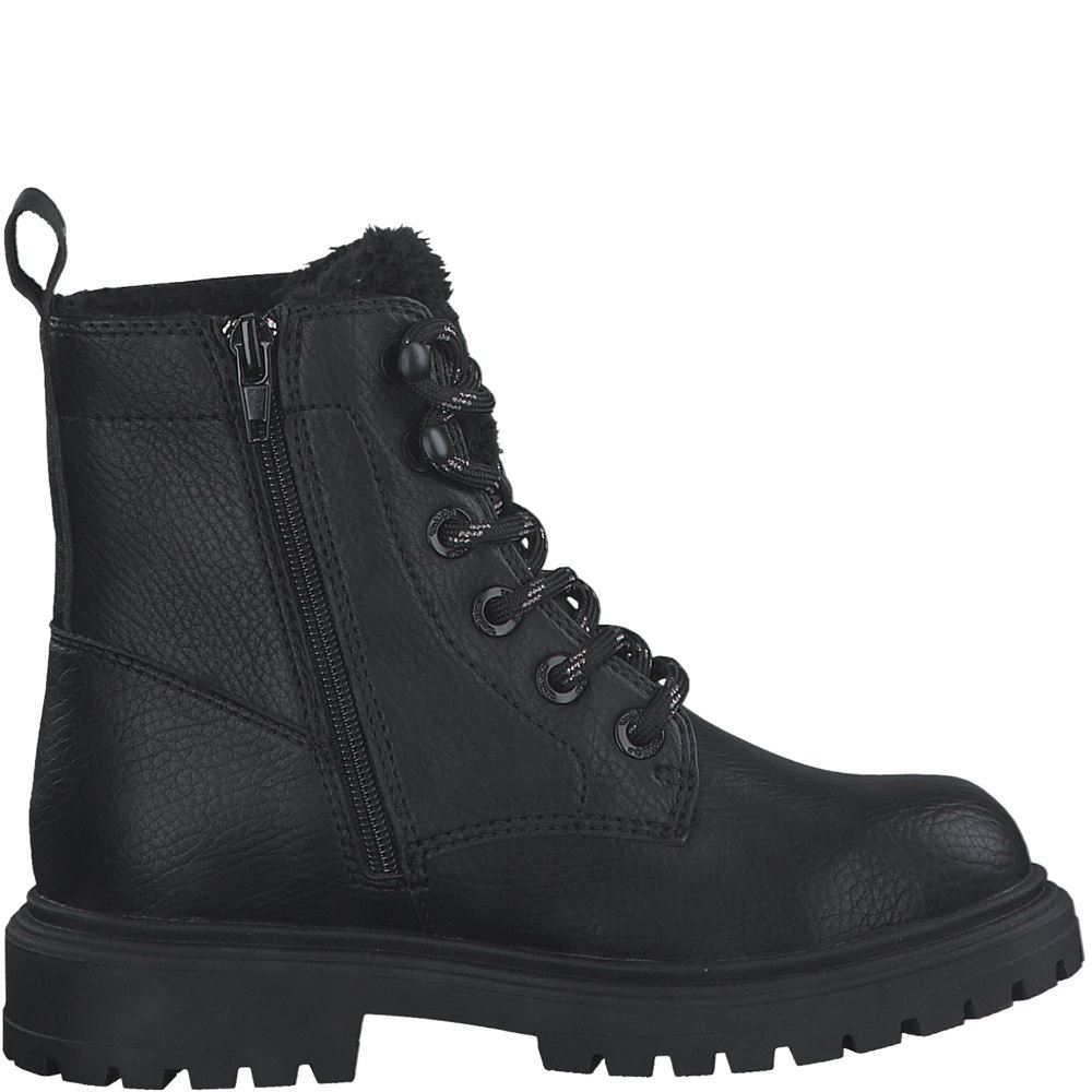 s.Oliver Mädchen Winterboots Winterstiefel TEX- Membran Warmfutter schwarz S22  5-5-46208-29 33 | 001 BLACK | 