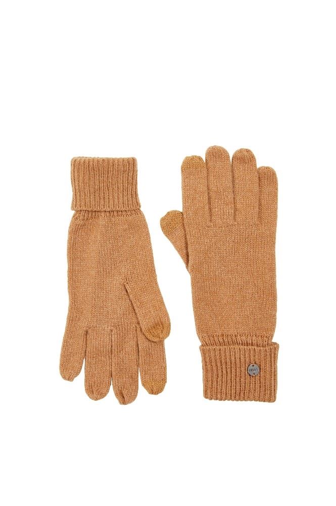 ESPRIT Recycelt Strickhandschuhe aus Woll-Mix 991EA1R301 OneSize | E235 CARAMEL | 