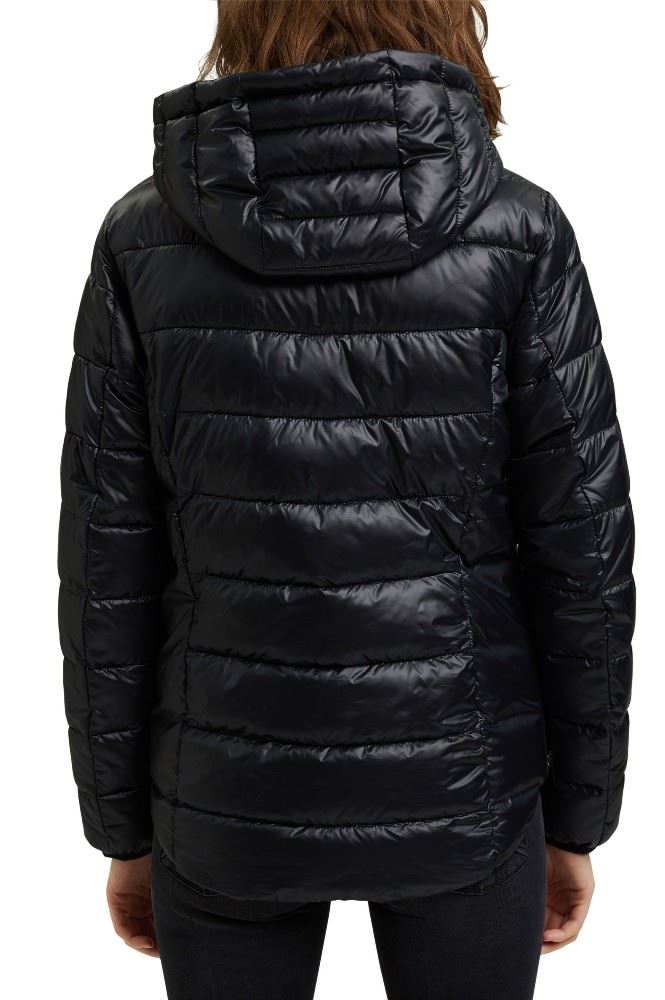 ESPRIT Recycelt Steppjacke mit abnehmbarer Kapuze 991EE1G321 XS | E001 BLACK | 