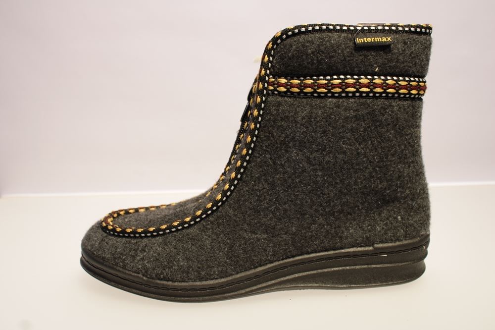 Cosmos Cordes Hausschuh grau Top 12-W 