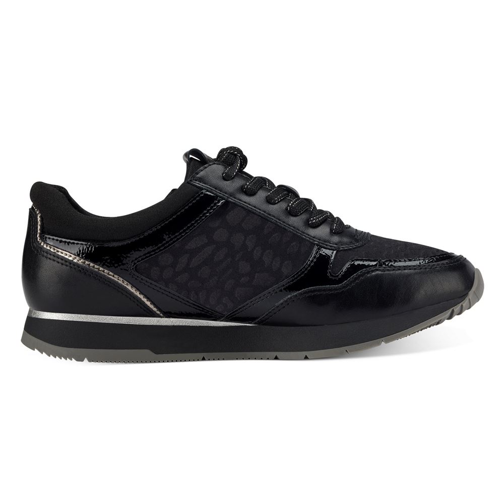 Tamaris Sneaker Schnürschuh Wechselfußbett schwarz S13 1-1-23603-20 36 | 085 BLACK UNI C | 