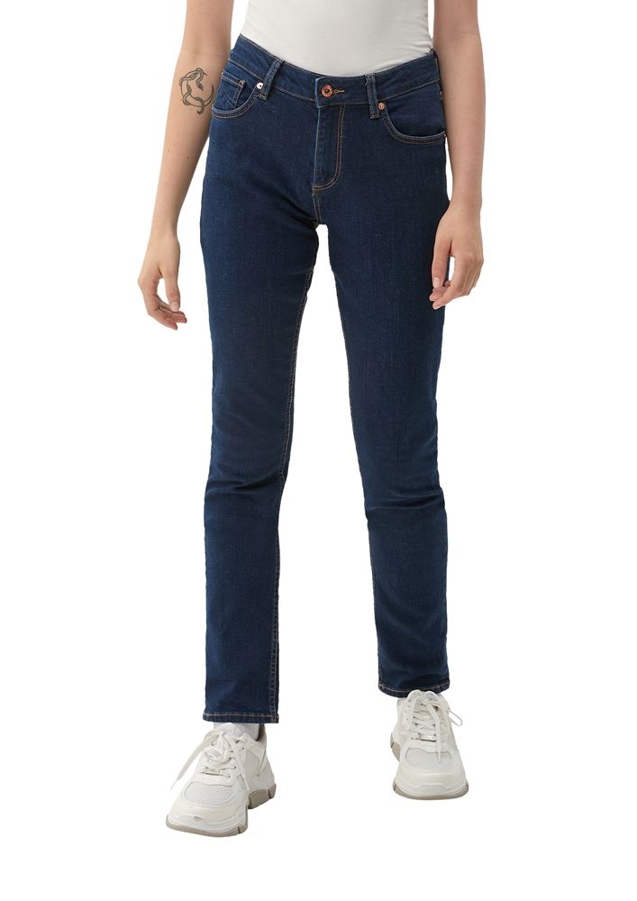QS designed by Slim Jeans Baumwollstretch 5- Pocket-Form blau S22  2119182 32 | 58Z8 BLUE | L30