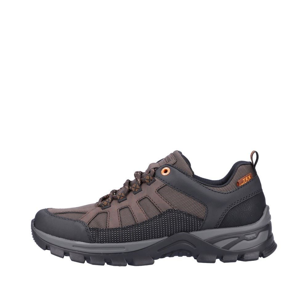 Rieker Antistress Herren Schnürschuh sportlich TEX- Membran braun S22 B6810-25 42 | schwarz/moro/br | G