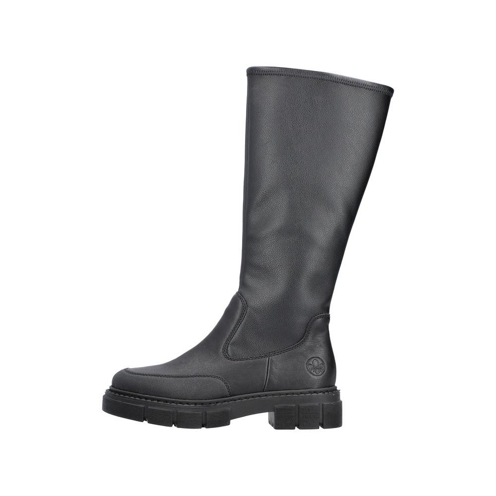 Rieker Antistress Damen Langschaftstiefel schwarz S22 M3891-00 40 | schwarz/schwarz | F