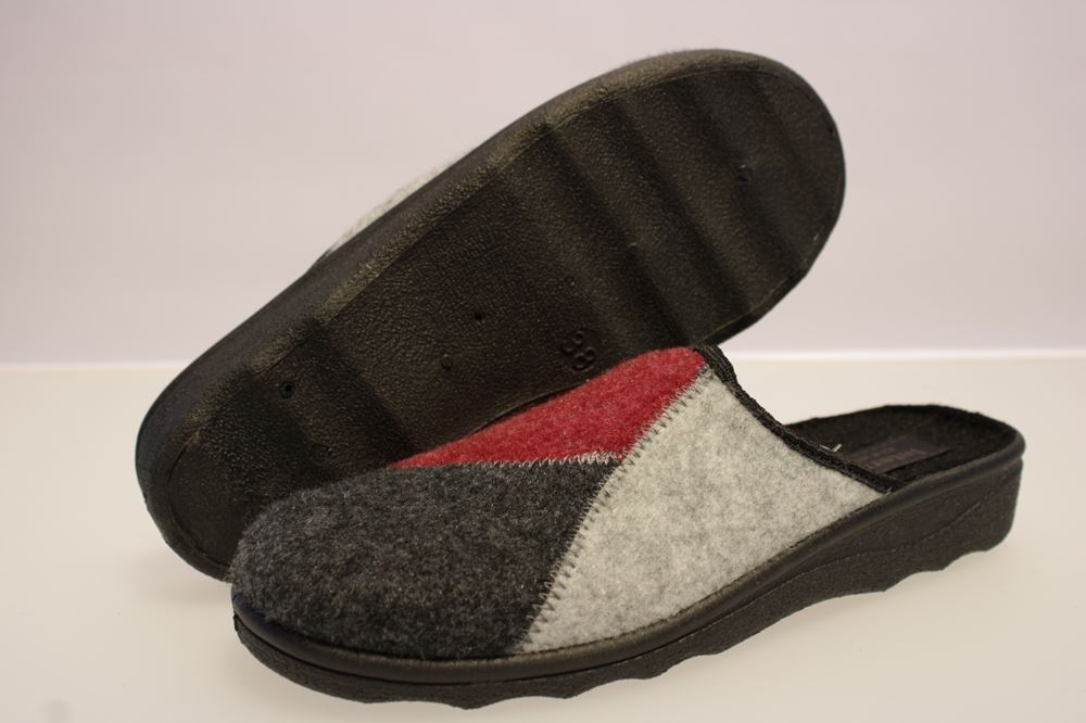 Cosmos Cordes Hausschuh Hauspantolette Rosi-2-ABC 38 | navy | 
