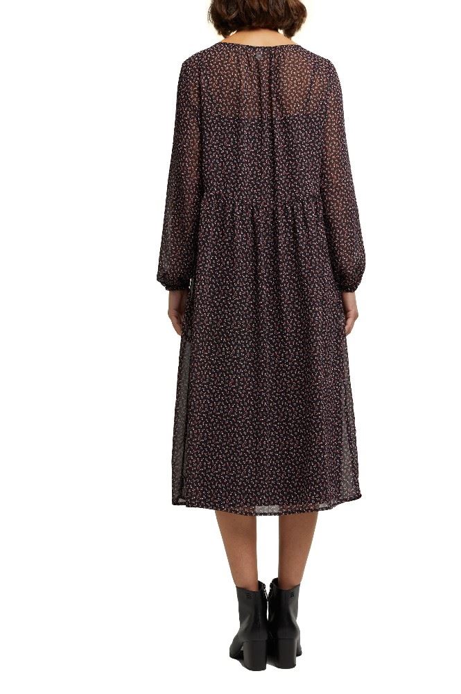 EDC Kleid Midi Chiffon 090CC1E311 36 | C003 BLACK 3 | 