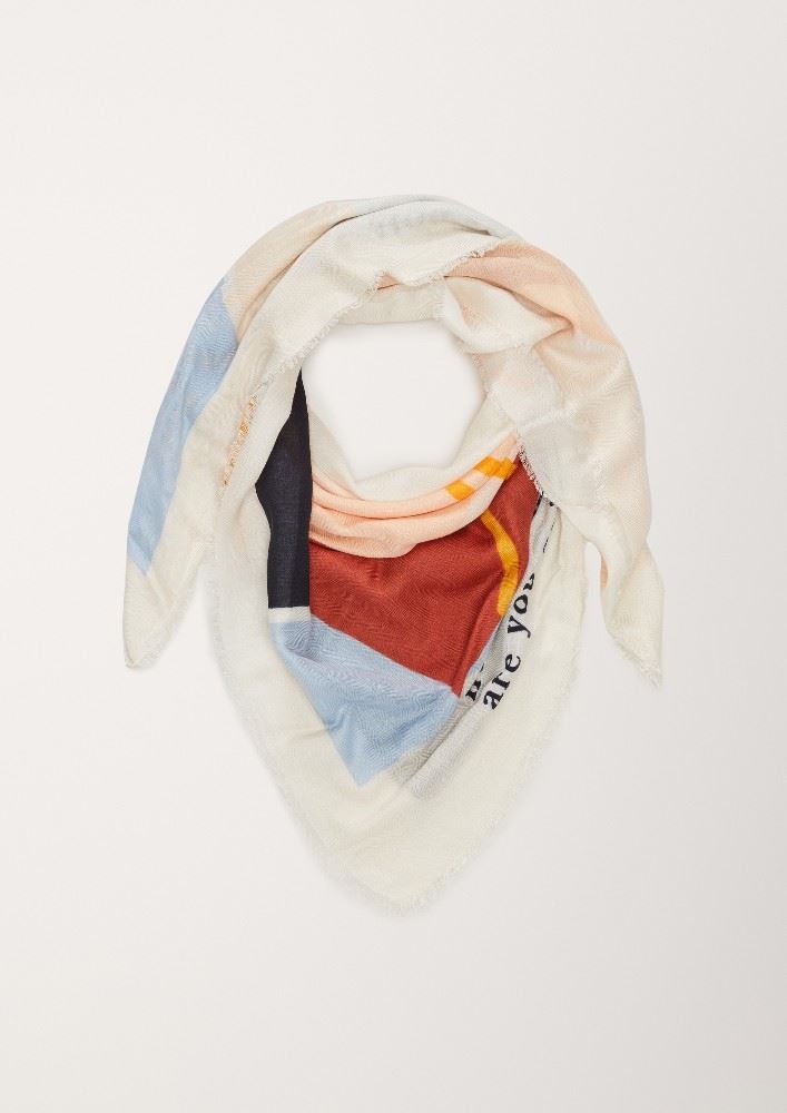 s.Oliver Tuch mit Alloverprint 2112193 OneSize | 02D7 off-white | 
