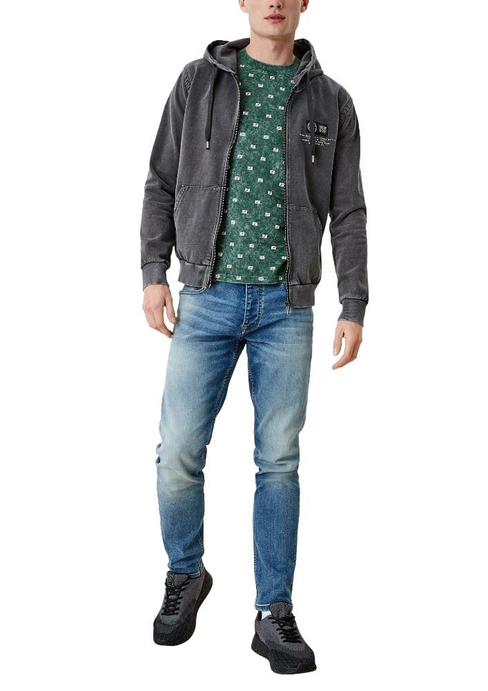 QS designed by Jerseyshirt mit Waschung 2111891 XS | 78A0 seagrass | 