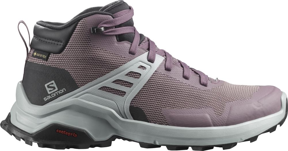 SALOMON GTX X RAISE MID - WANDERSCHUHE Goretex L41103300 5,5 | flint | 