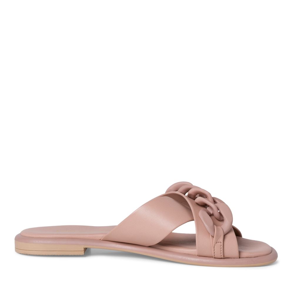 Marco Tozzi Pantolette Leder rosa schwarz S12  2-2-27121-28 37 | 408 NUDE | 