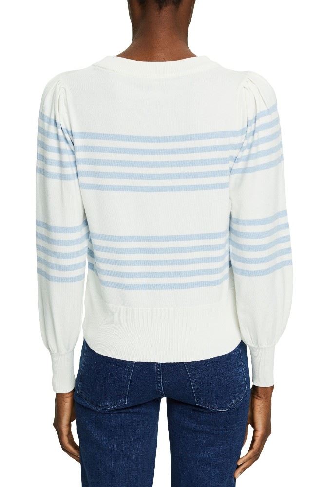 ESPRIT Pullover mit gerafften Schultern 032EE1I308 S | E112 OFF WHITE | 